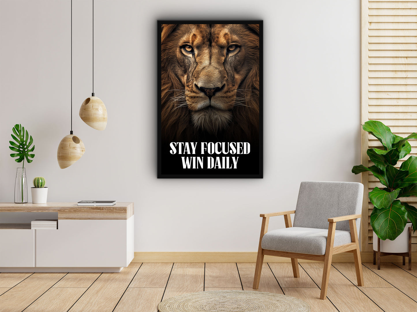 Stay Focused Win Daily Wall Art