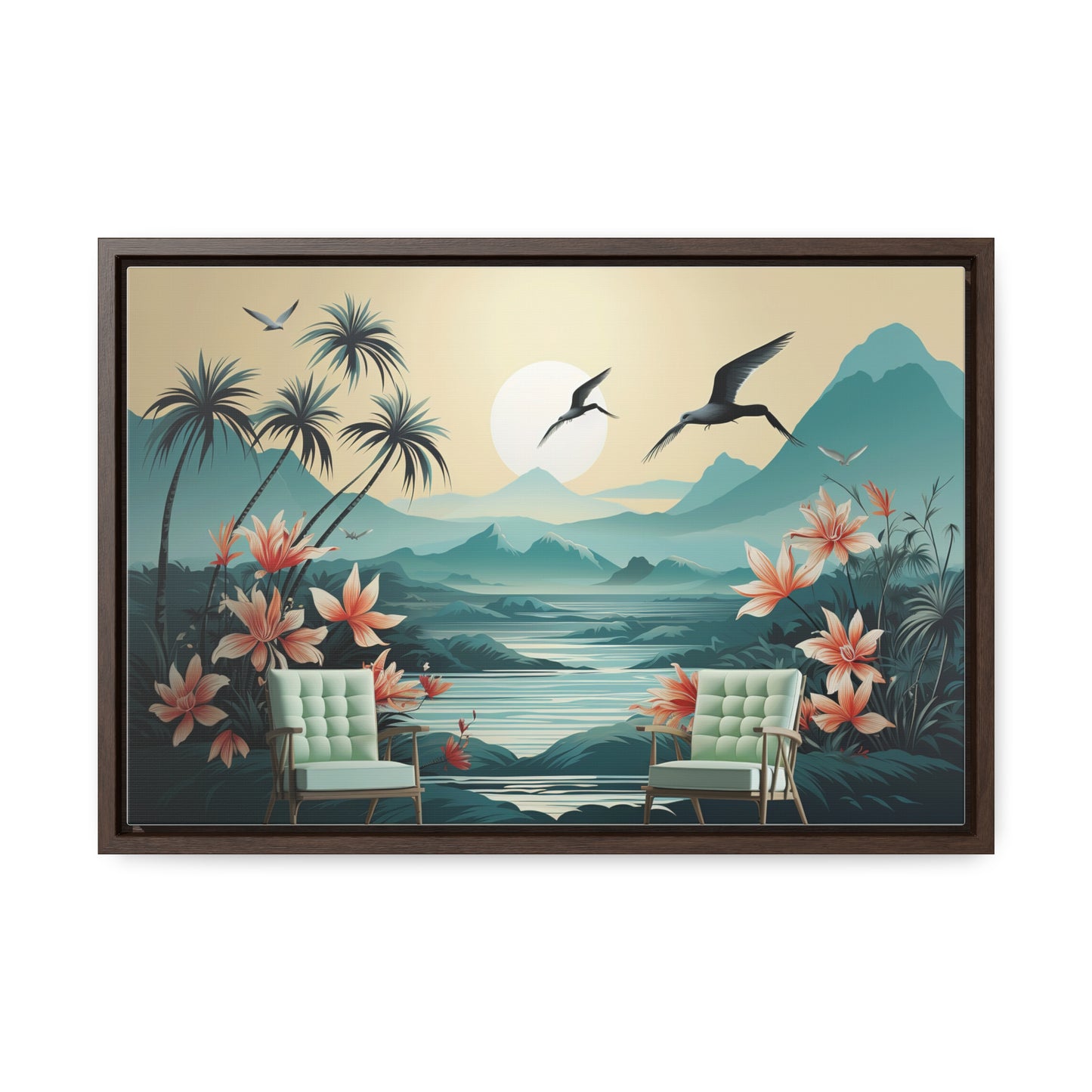 Wall Mural Wallpaper Jungle Landscape Flower for Living Room TV Sofa Bedroom Wall Art