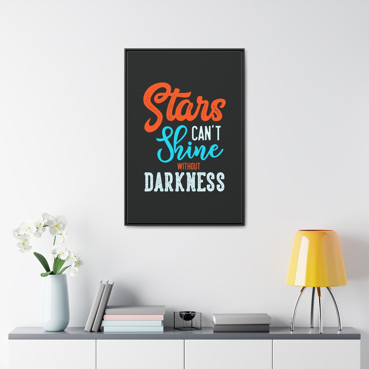 Stars Can't Shine Without Darkness Wall Art