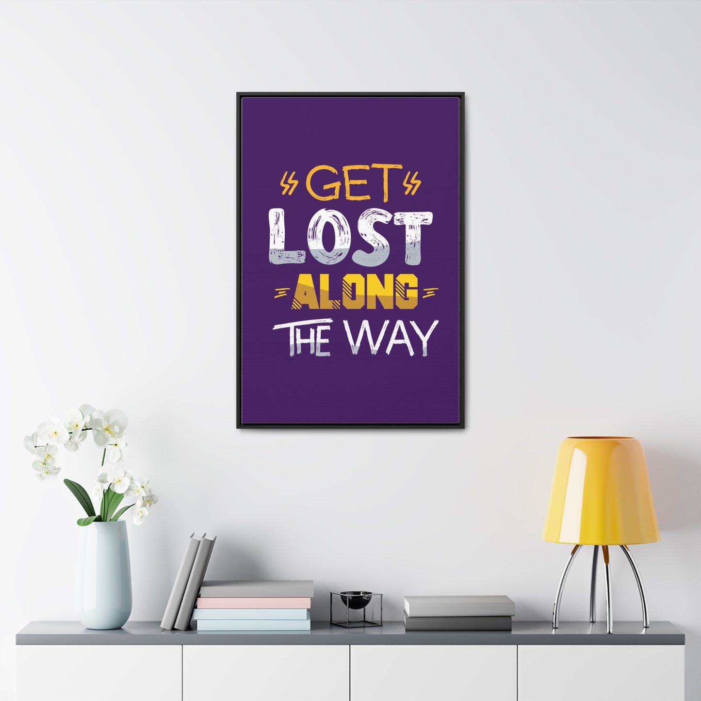 Get Lost Alone The Way Wall Art Canvas