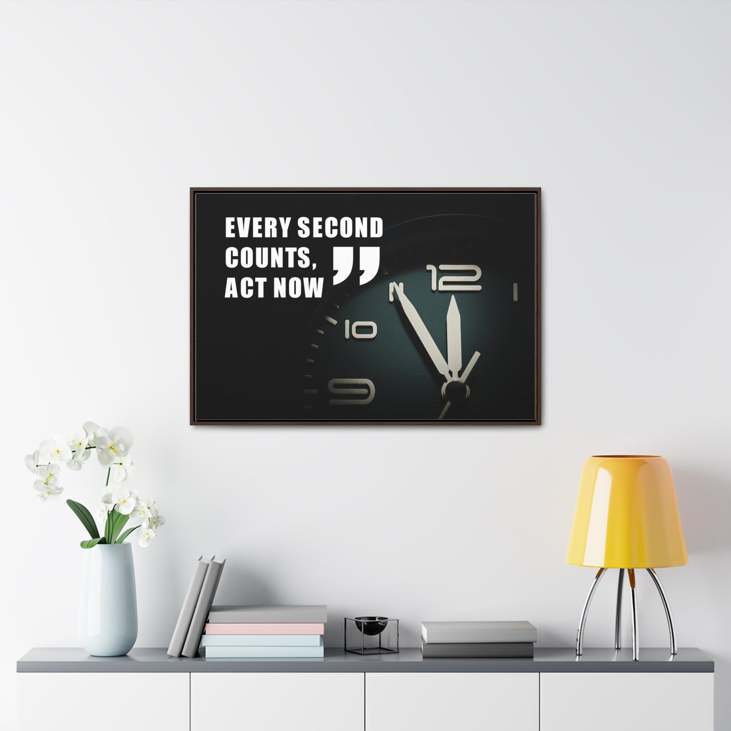 Every Second Counts, Act Now Wall Art