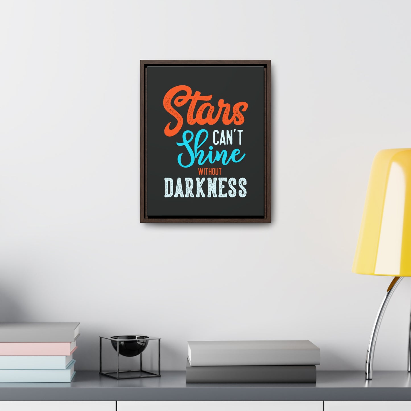 Stars Can't Shine Without Darkness Wall Art
