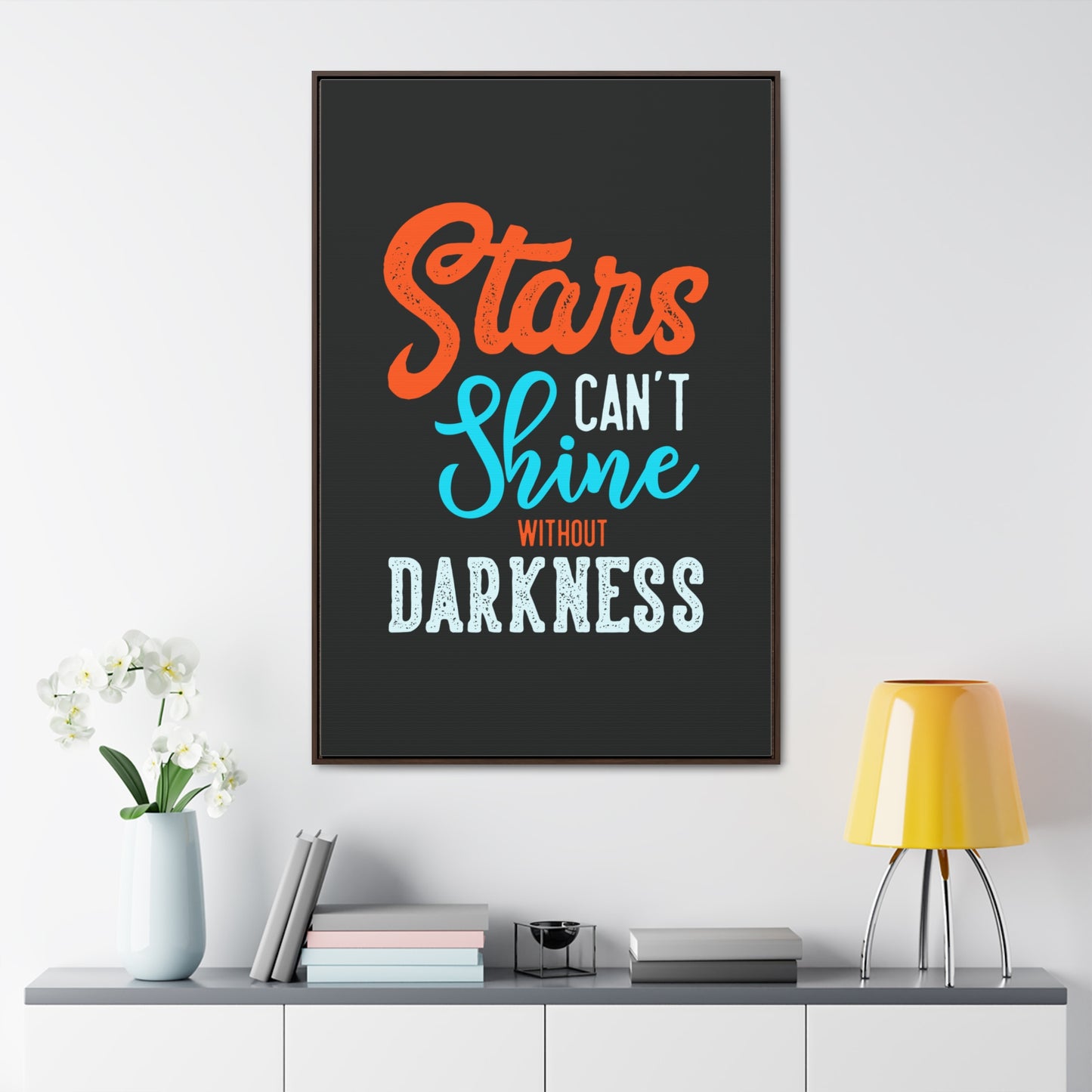 Stars Can't Shine Without Darkness Wall Art