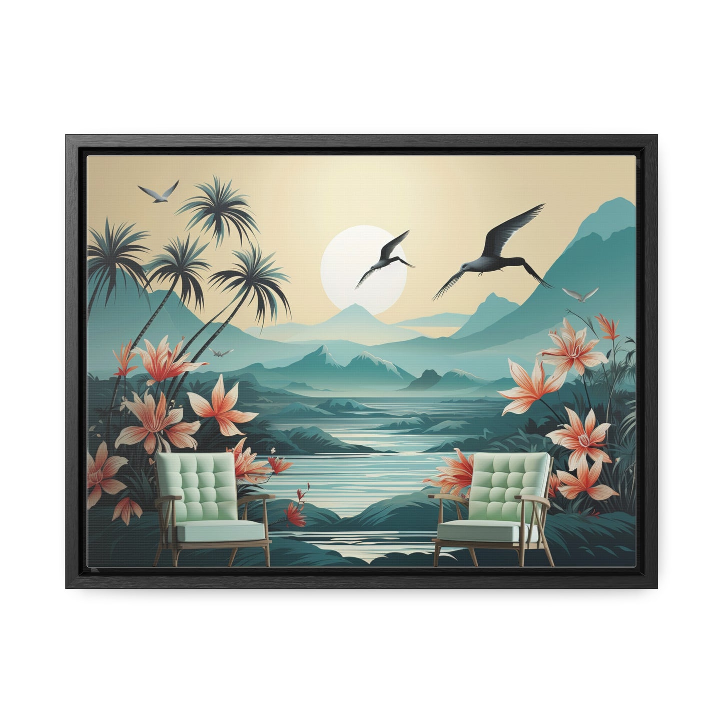 Wall Mural Wallpaper Jungle Landscape Flower for Living Room TV Sofa Bedroom Wall Art
