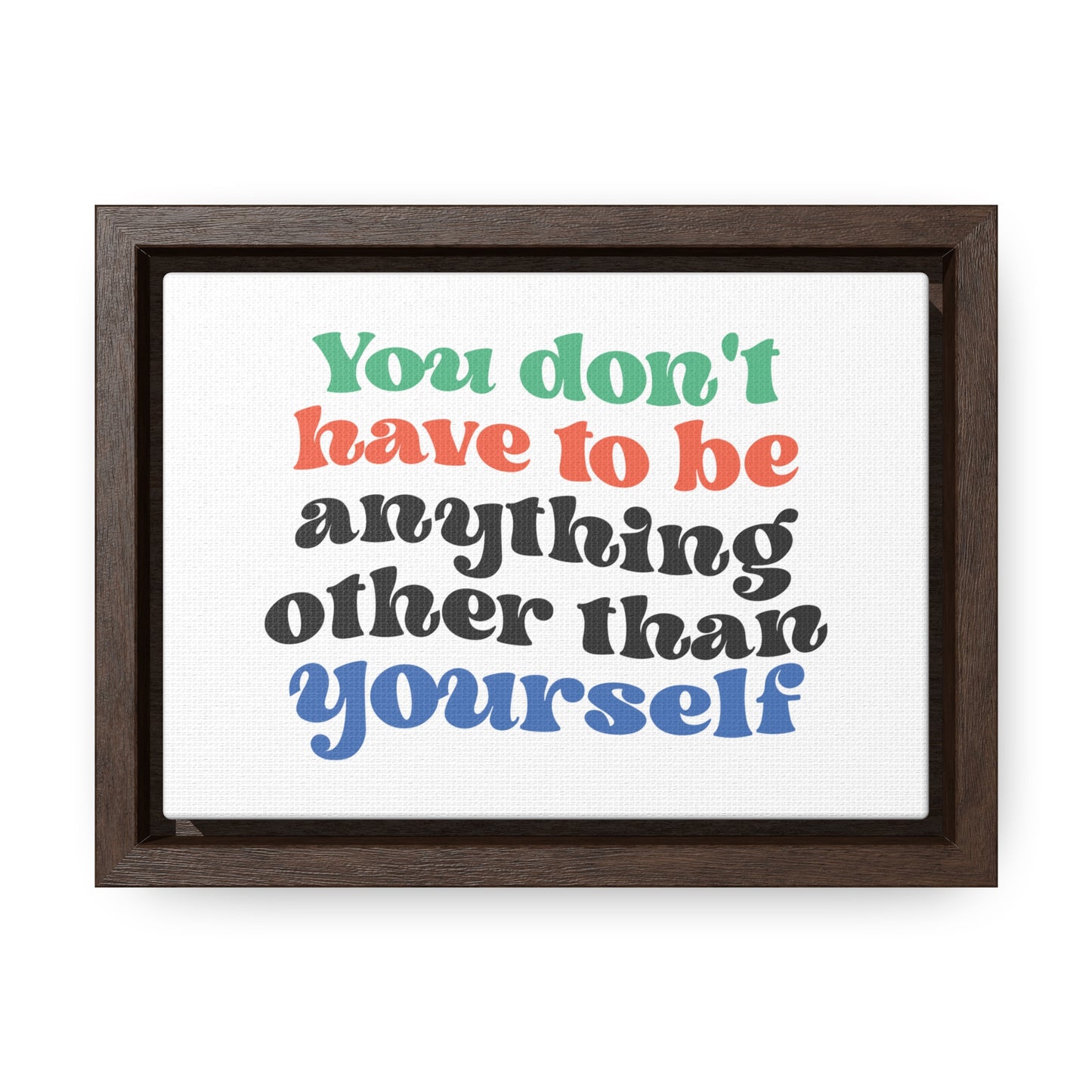 You Don't Have To Be anything other Than Yourself Wall Art