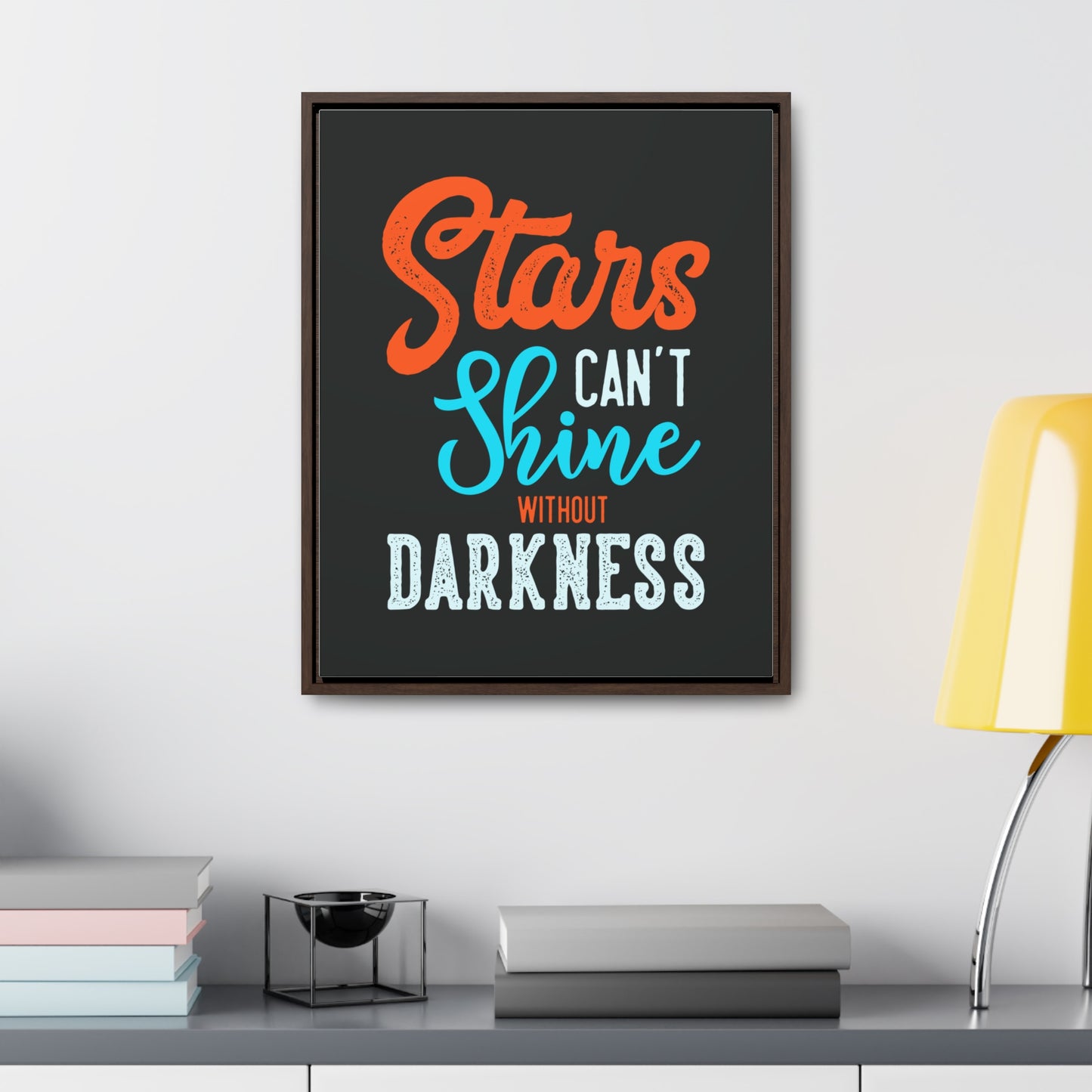 Stars Can't Shine Without Darkness Wall Art