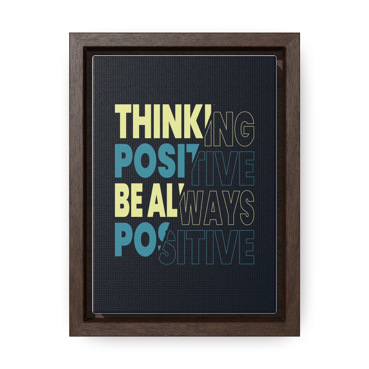Thinking Positive Be Always Positive Wall Art Canvas