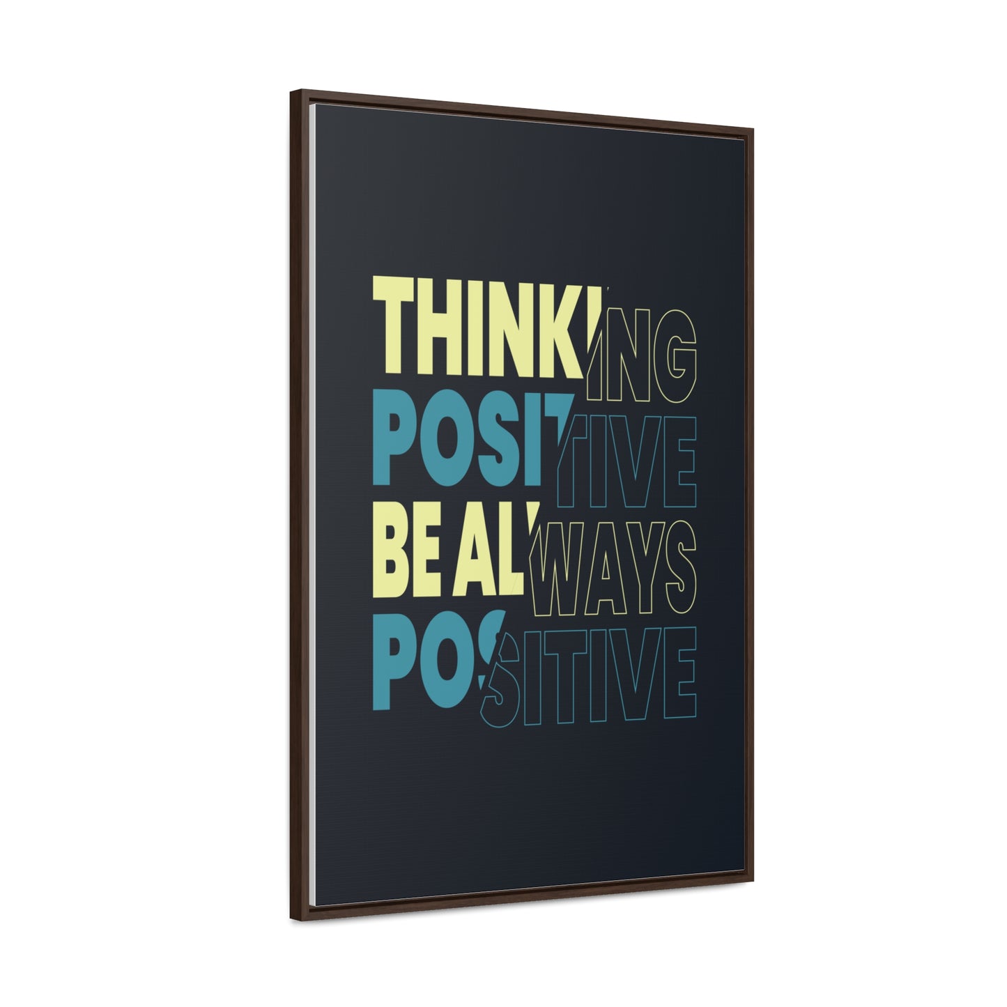 Thinking Positive Be Always Positive Wall Art Canvas