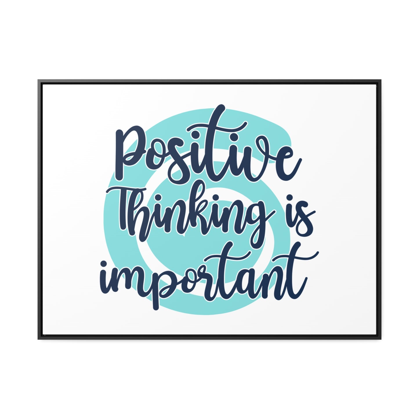 Positive Thinking is Important Wall Art