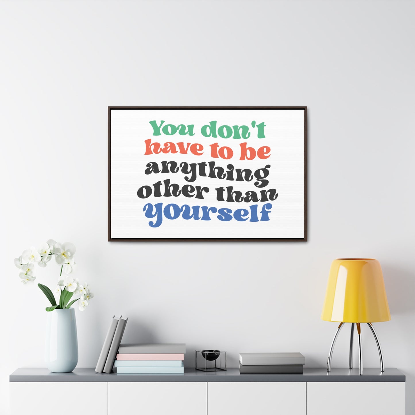 You Don't Have To Be anything other Than Yourself Wall Art