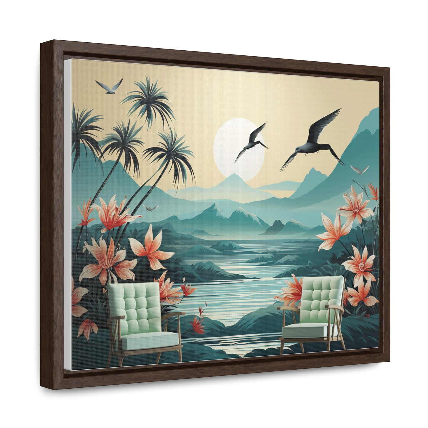 Wall Mural Wallpaper Jungle Landscape Flower for Living Room TV Sofa Bedroom Wall Art