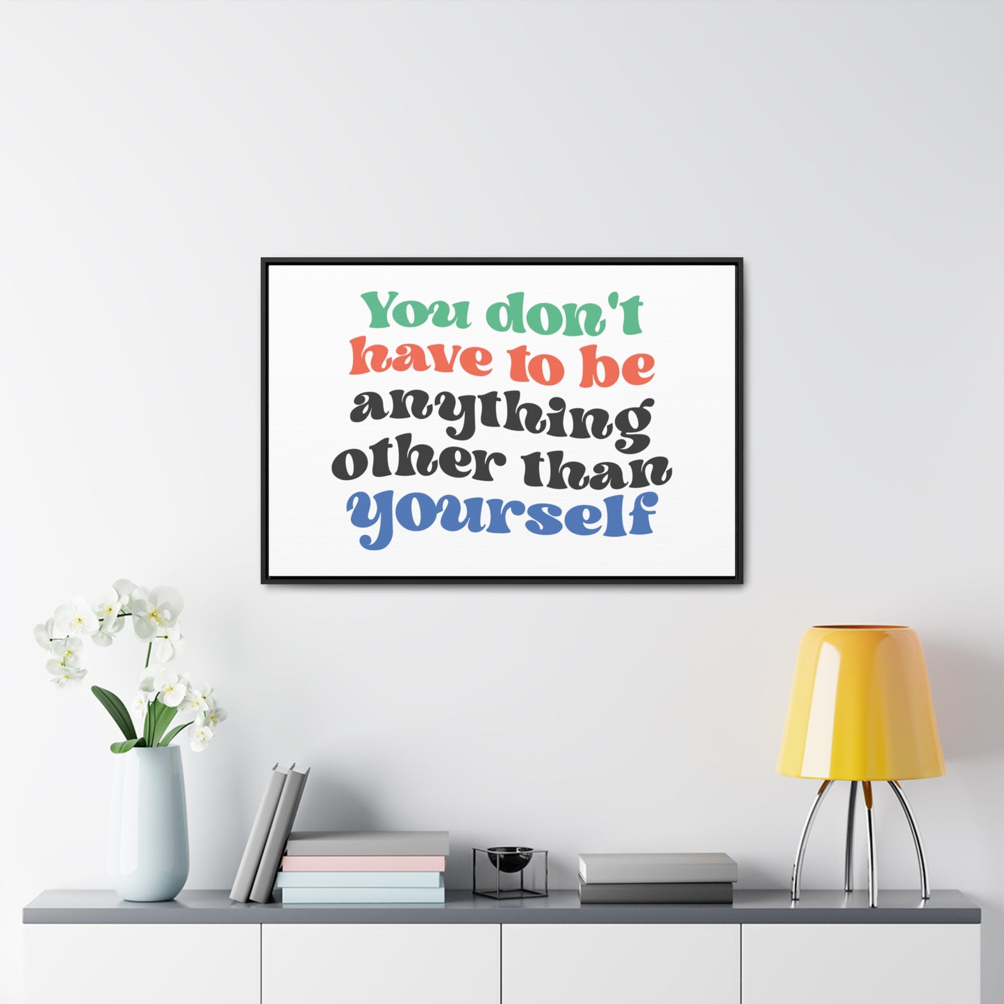 You Don't Have To Be anything other Than Yourself Wall Art