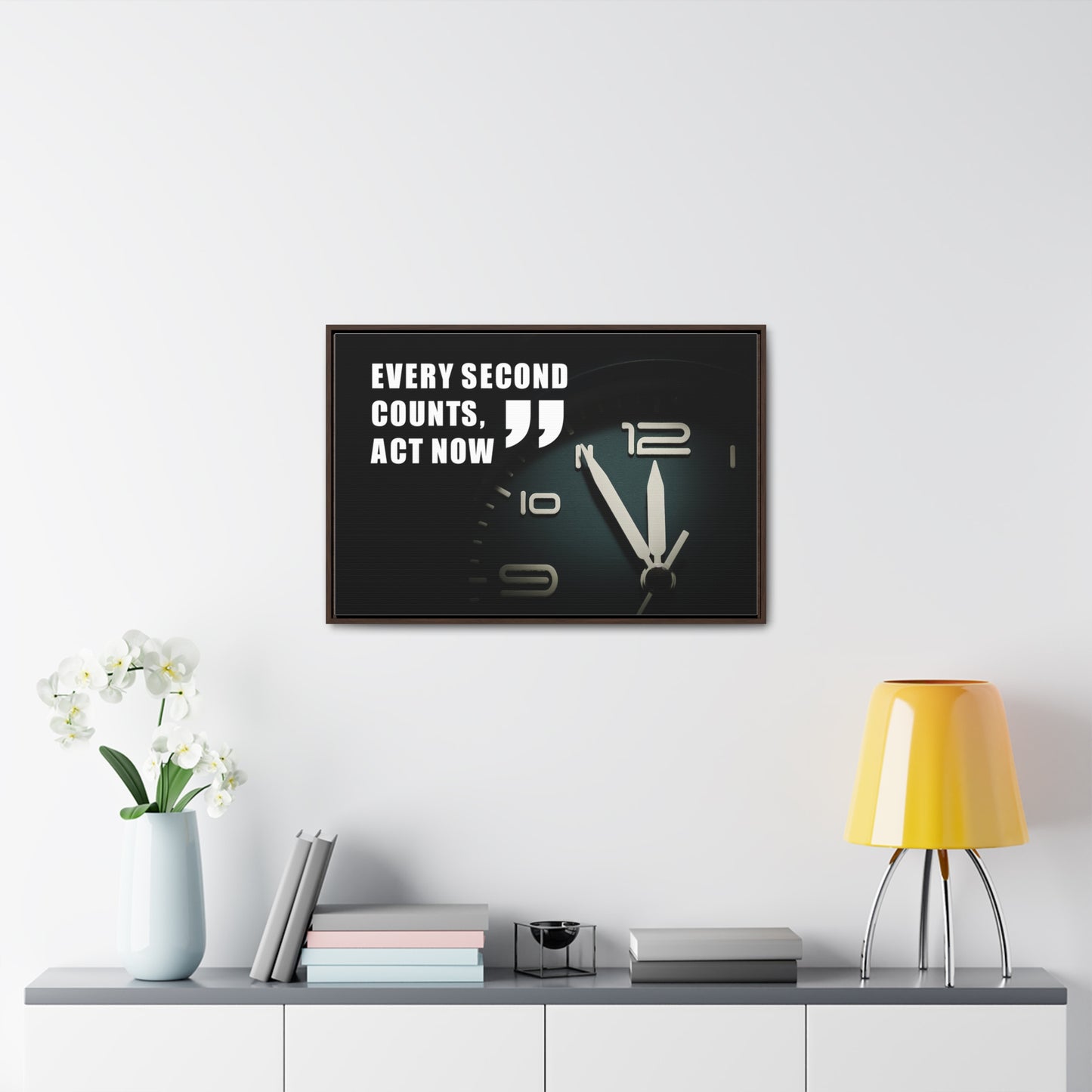 Every Second Counts, Act Now Wall Art