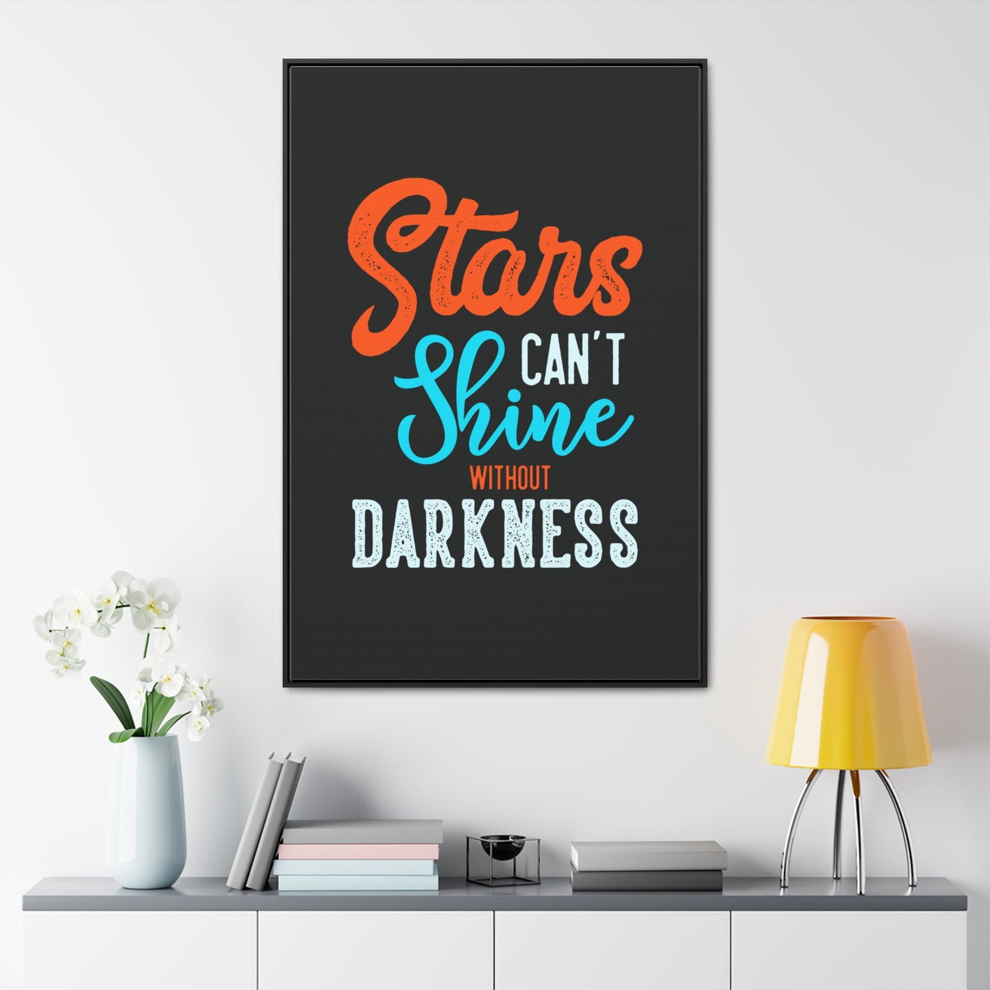 Stars Can't Shine Without Darkness Wall Art