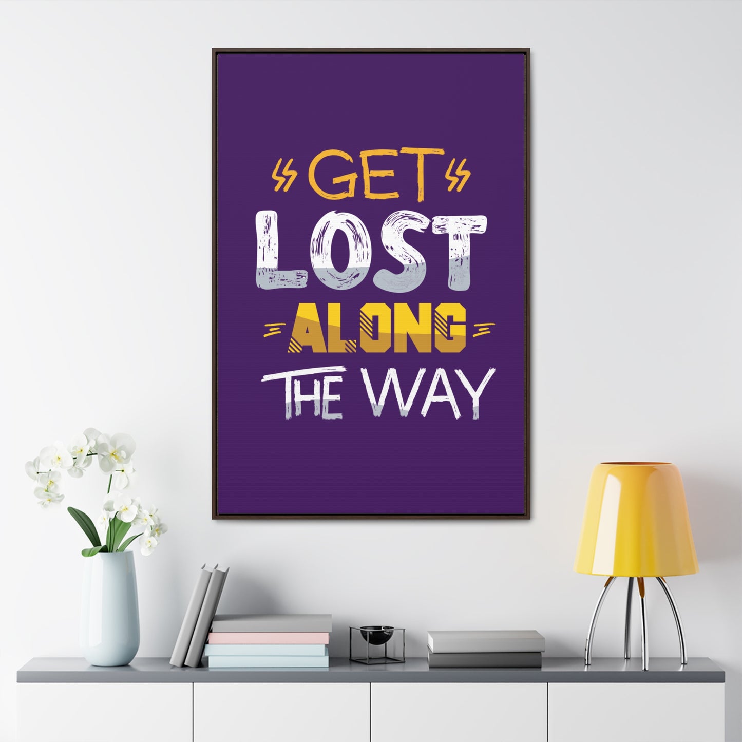 Get Lost Alone The Way Wall Art Canvas