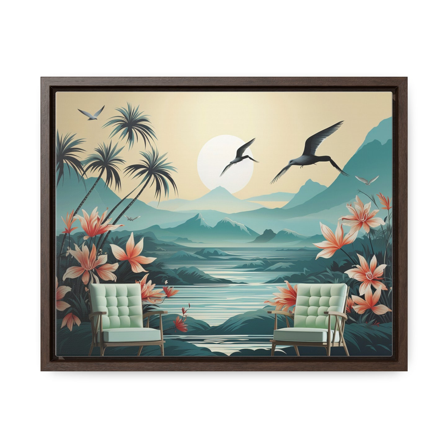 Wall Mural Wallpaper Jungle Landscape Flower for Living Room TV Sofa Bedroom Wall Art
