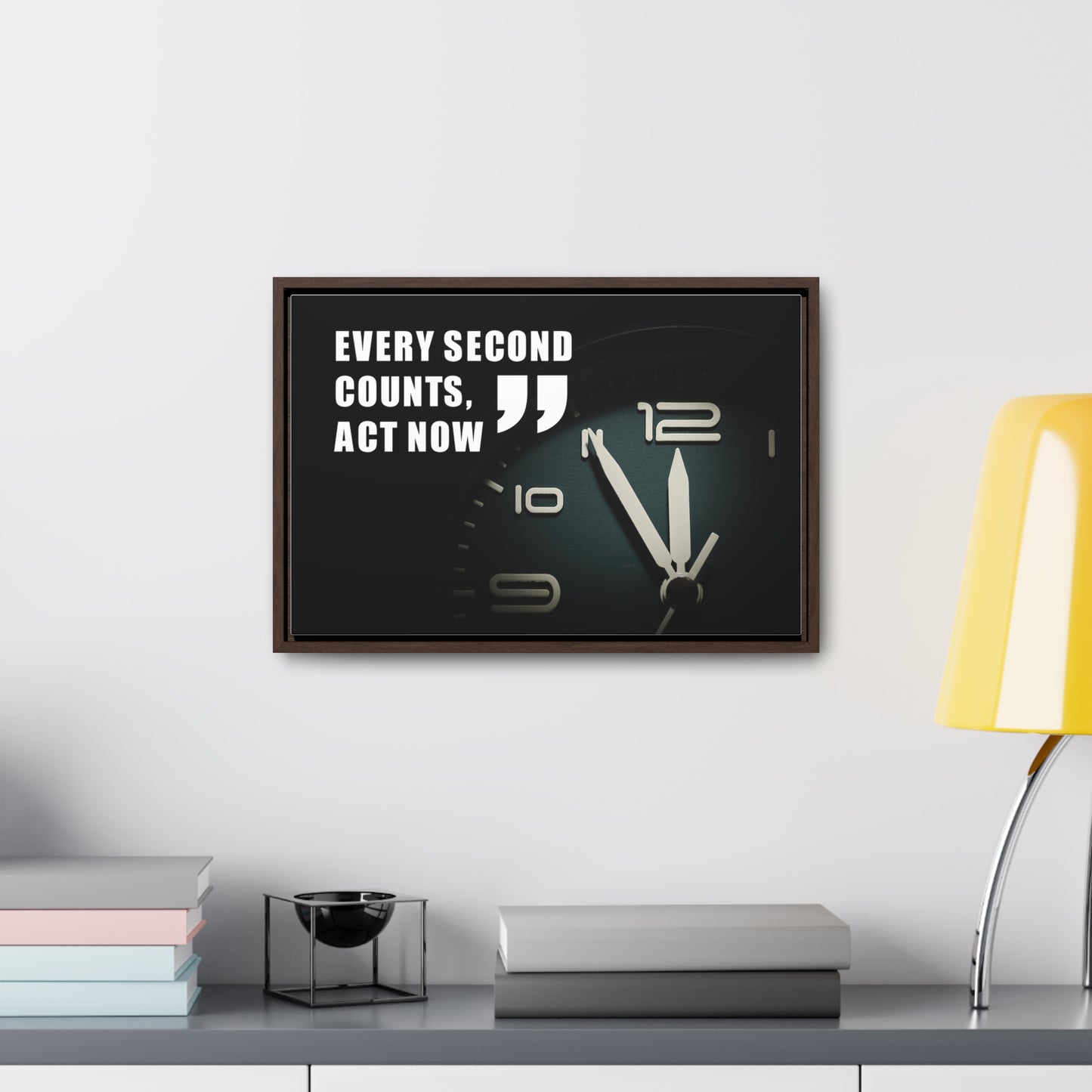 Every Second Counts, Act Now Wall Art