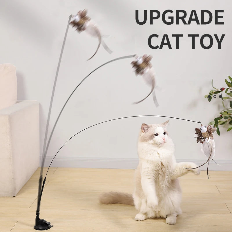 Hand Free Cat Stick Toy