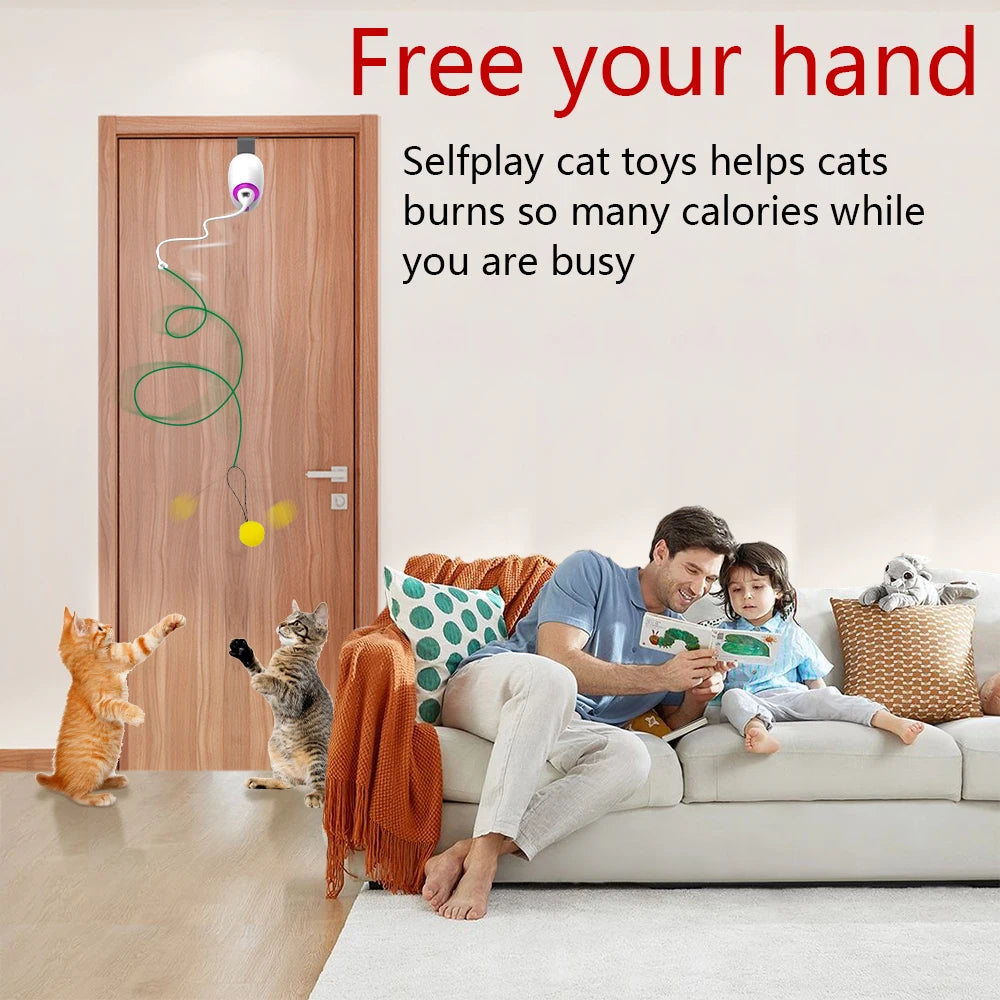 Rope Automatic Teaser Cat String Toy