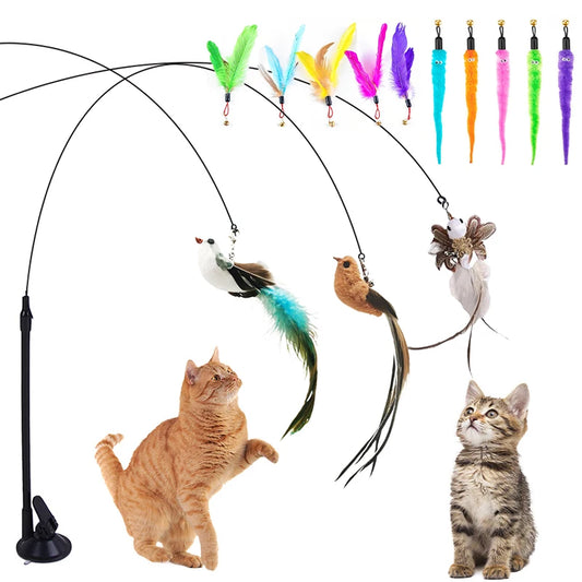 Hand Free Cat Stick Toy