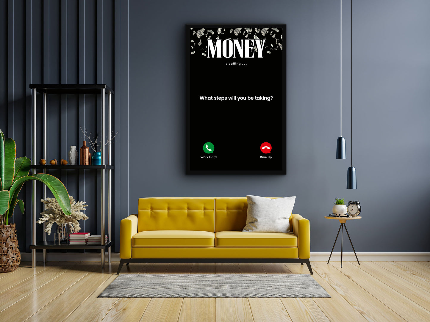 Money is Calling Wall art