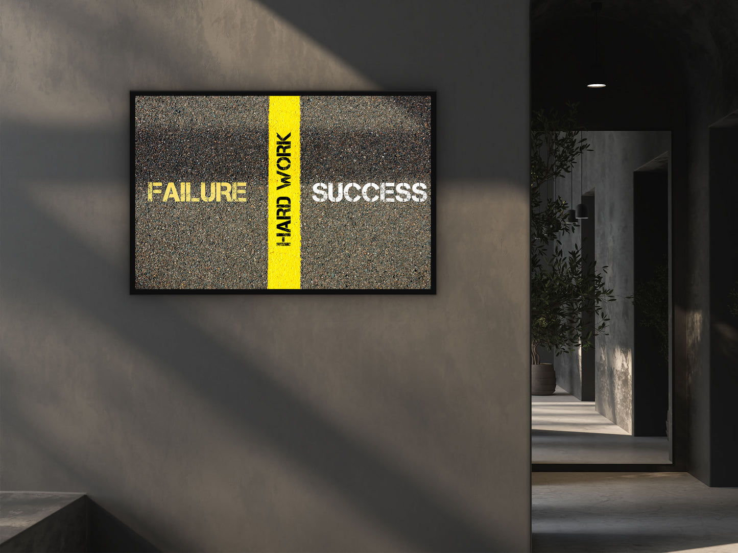 Failure hard work success Wall Art