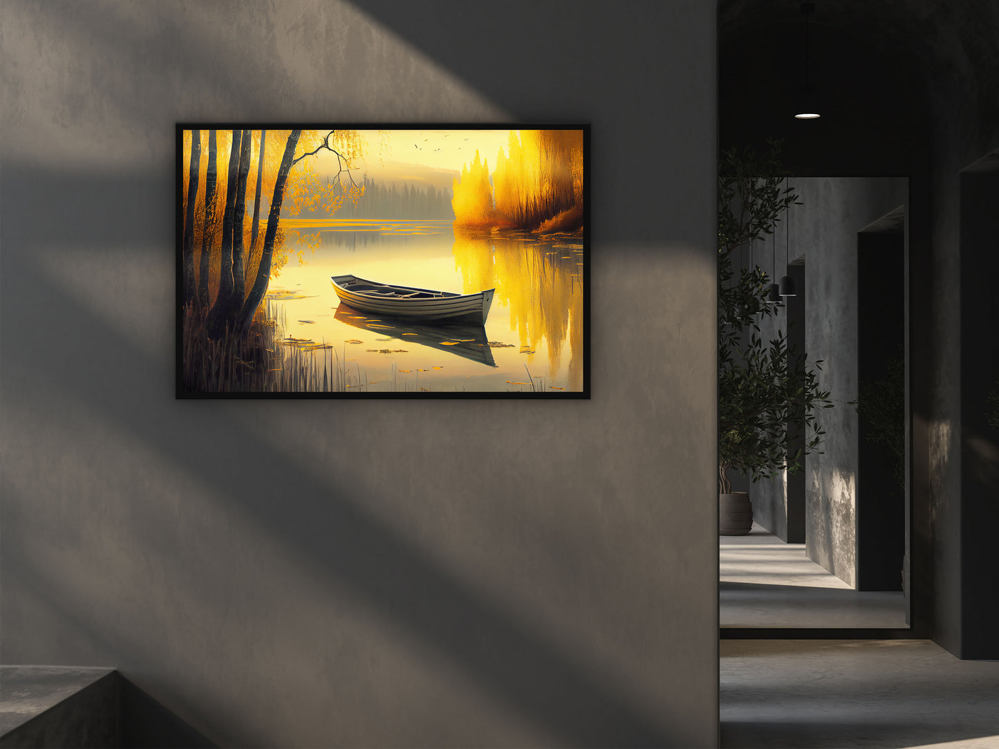 Wooden Boat Wall Art