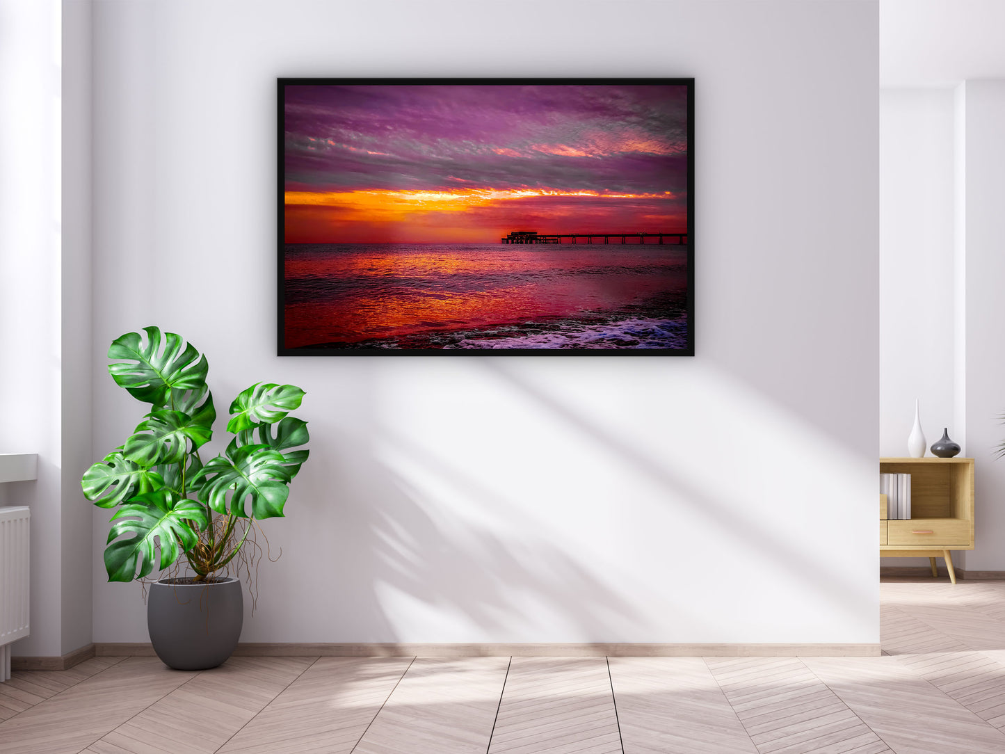 Sun Rise That I Took Over Deal Pier In Kent Wall Art