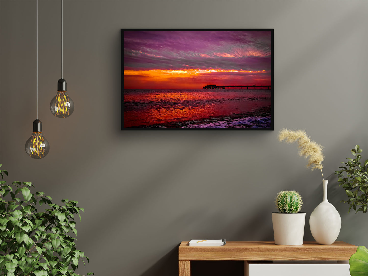 Sun Rise That I Took Over Deal Pier In Kent Wall Art
