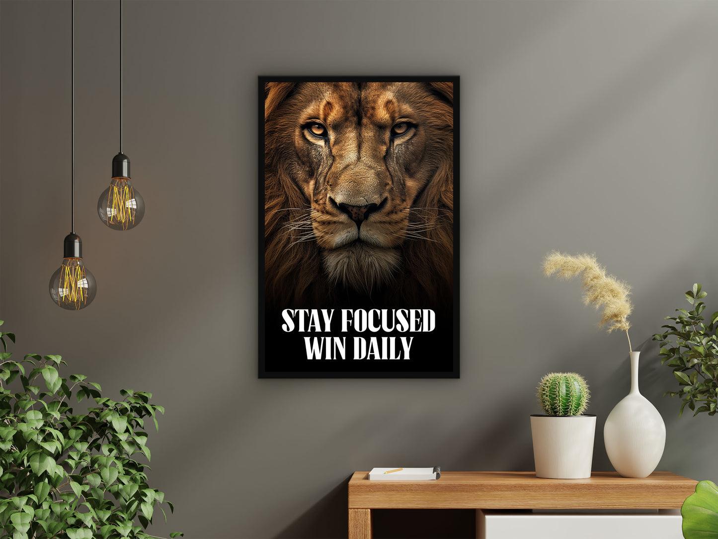 Stay Focused Win Daily Wall Art