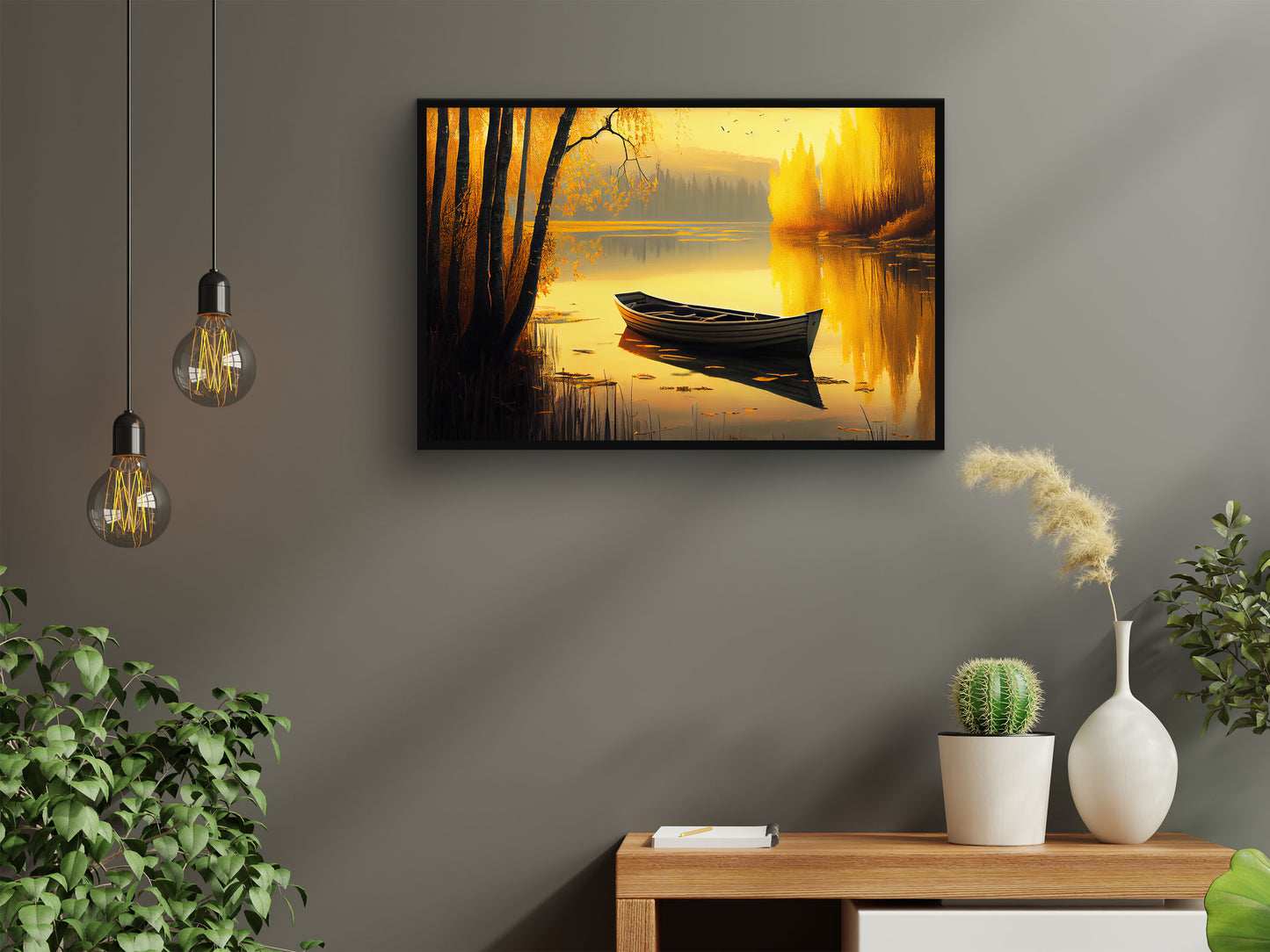 Wooden Boat Wall Art