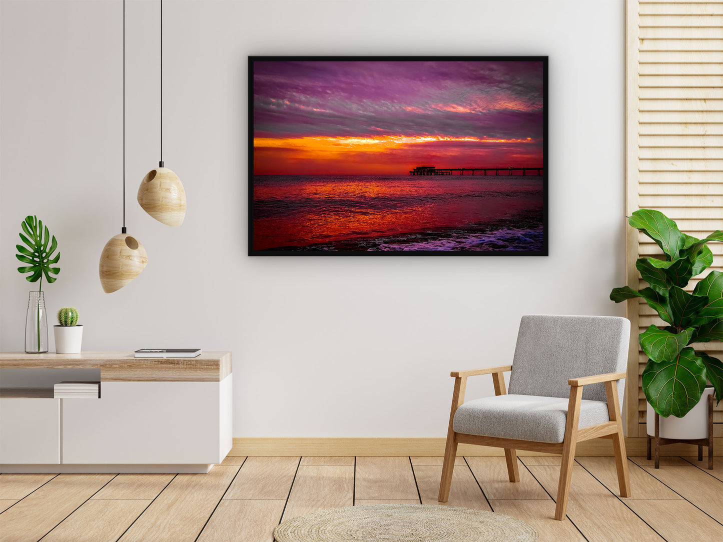 Sun Rise That I Took Over Deal Pier In Kent Wall Art