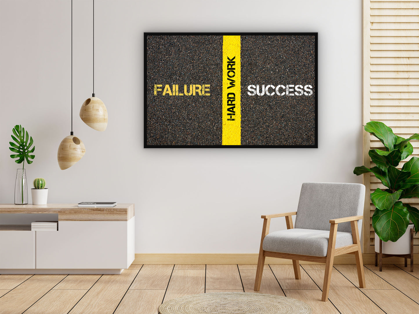 Failure hard work success Wall Art