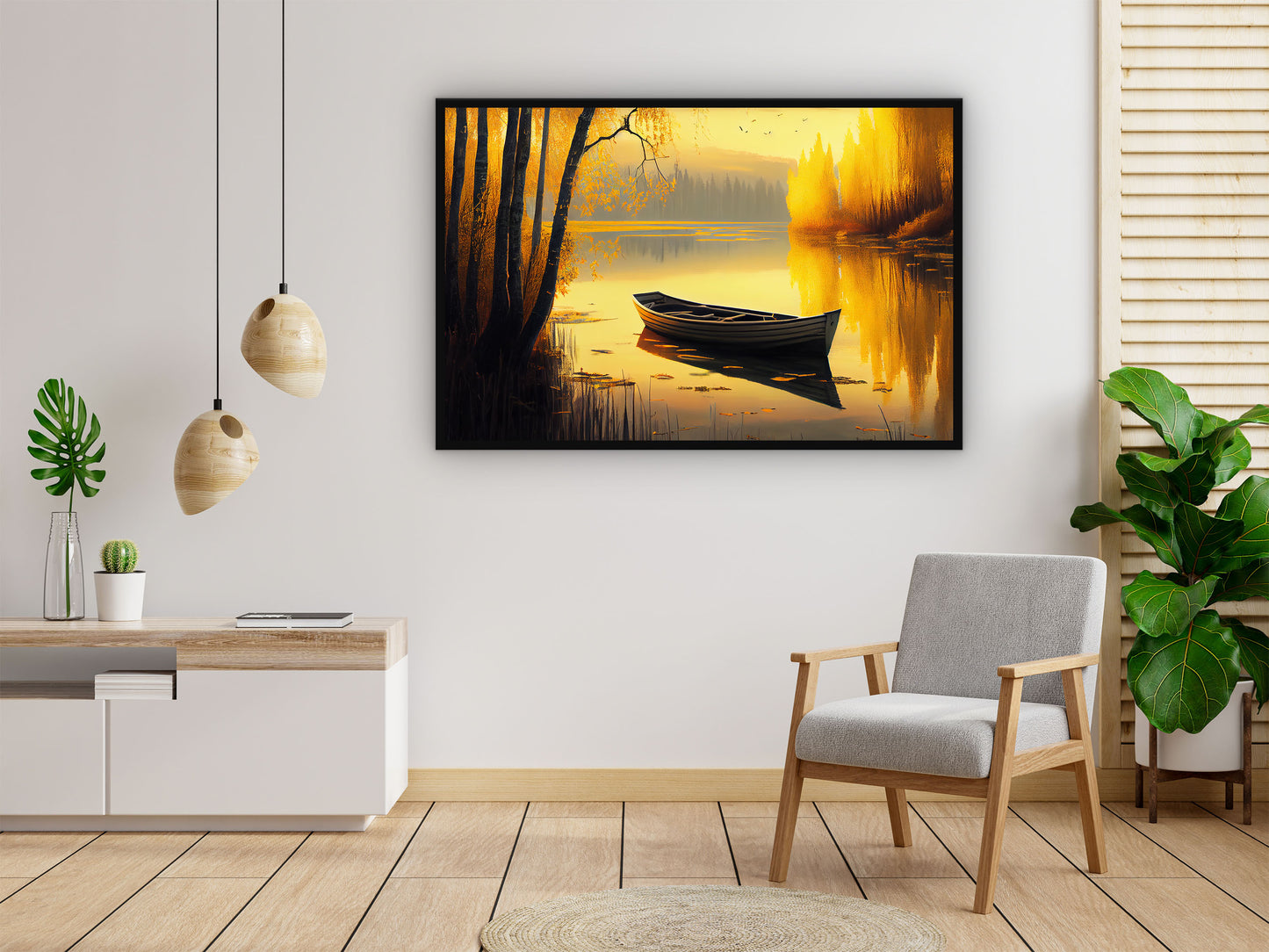 Wooden Boat Wall Art