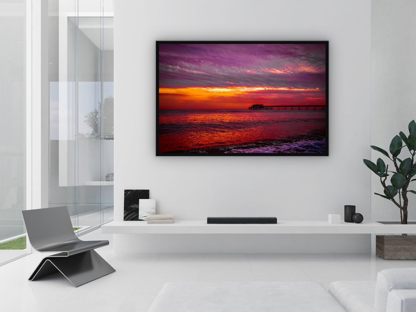 Sun Rise That I Took Over Deal Pier In Kent Wall Art