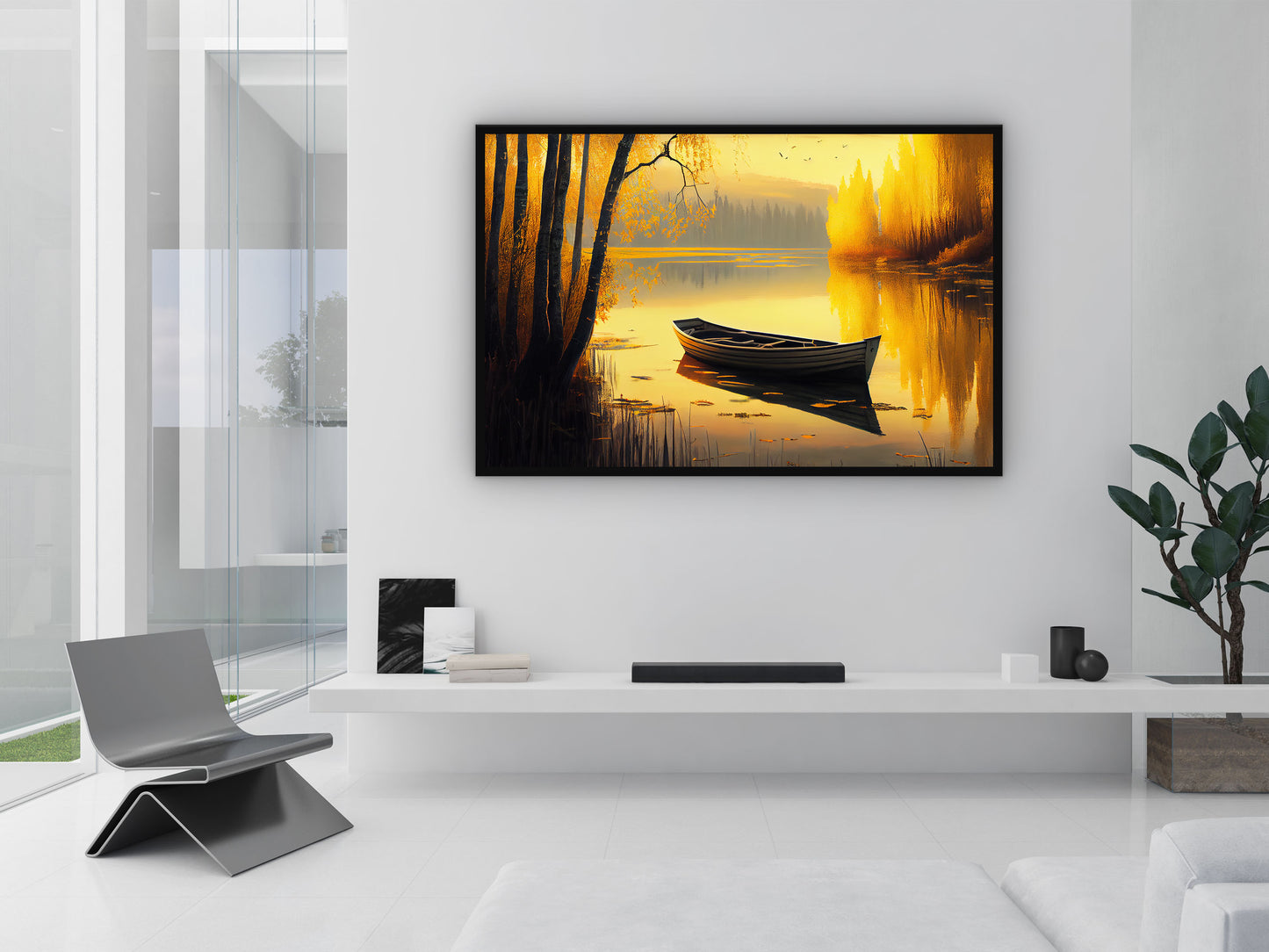 Wooden Boat Wall Art