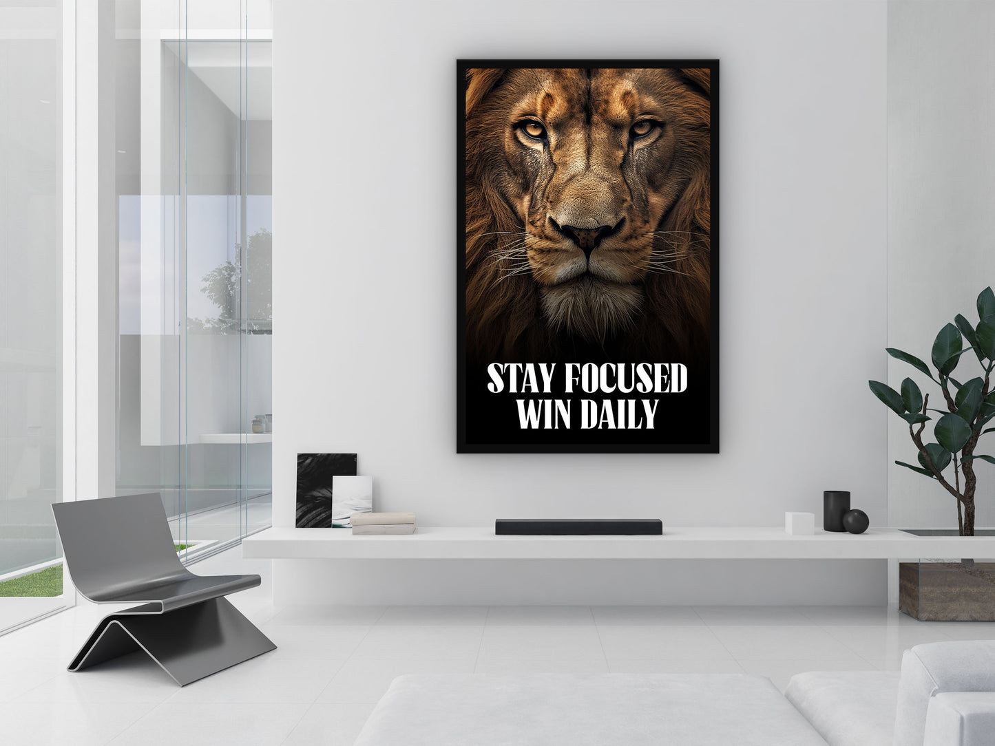 Stay Focused Win Daily Wall Art