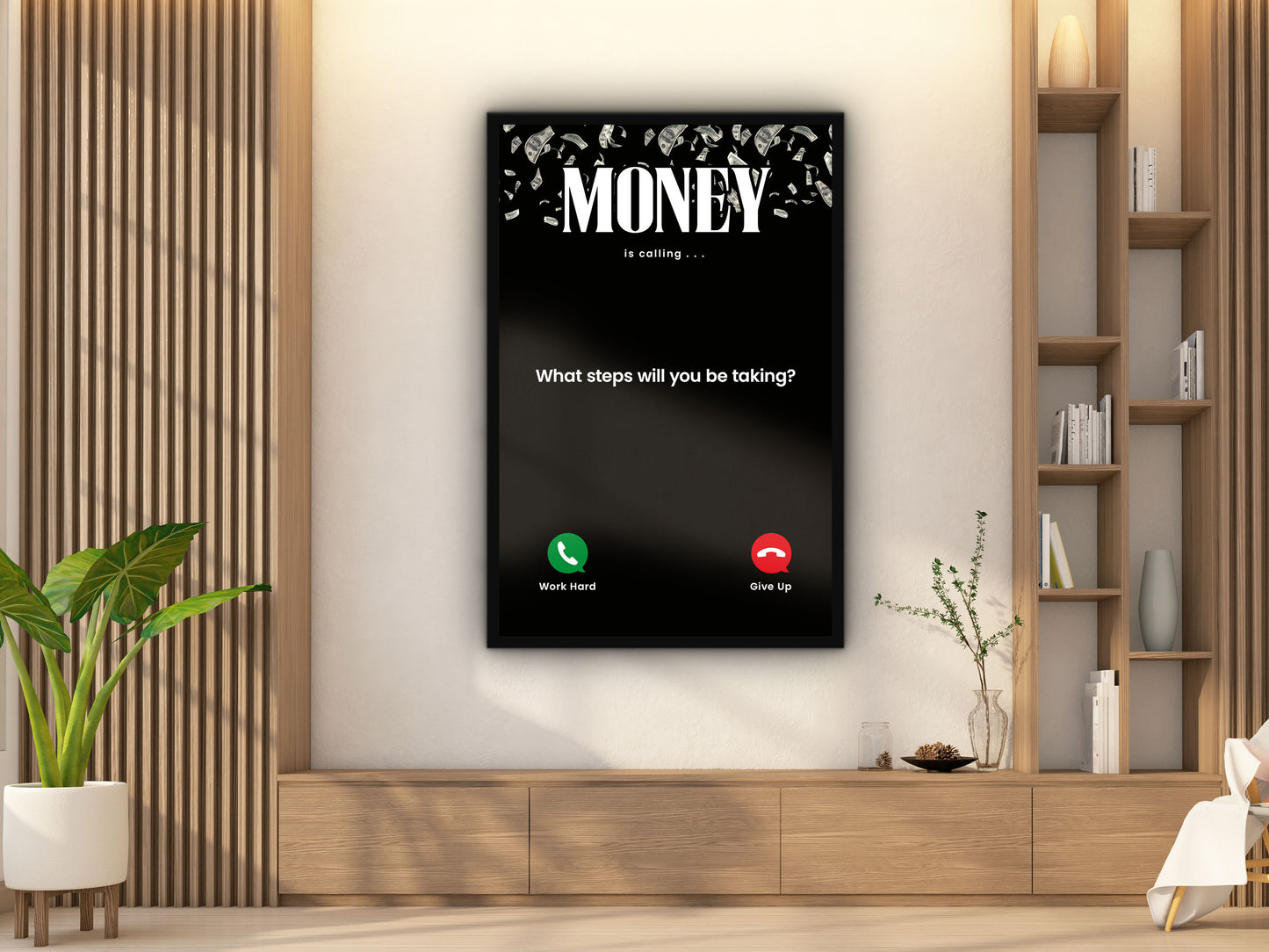 Money is Calling Wall art