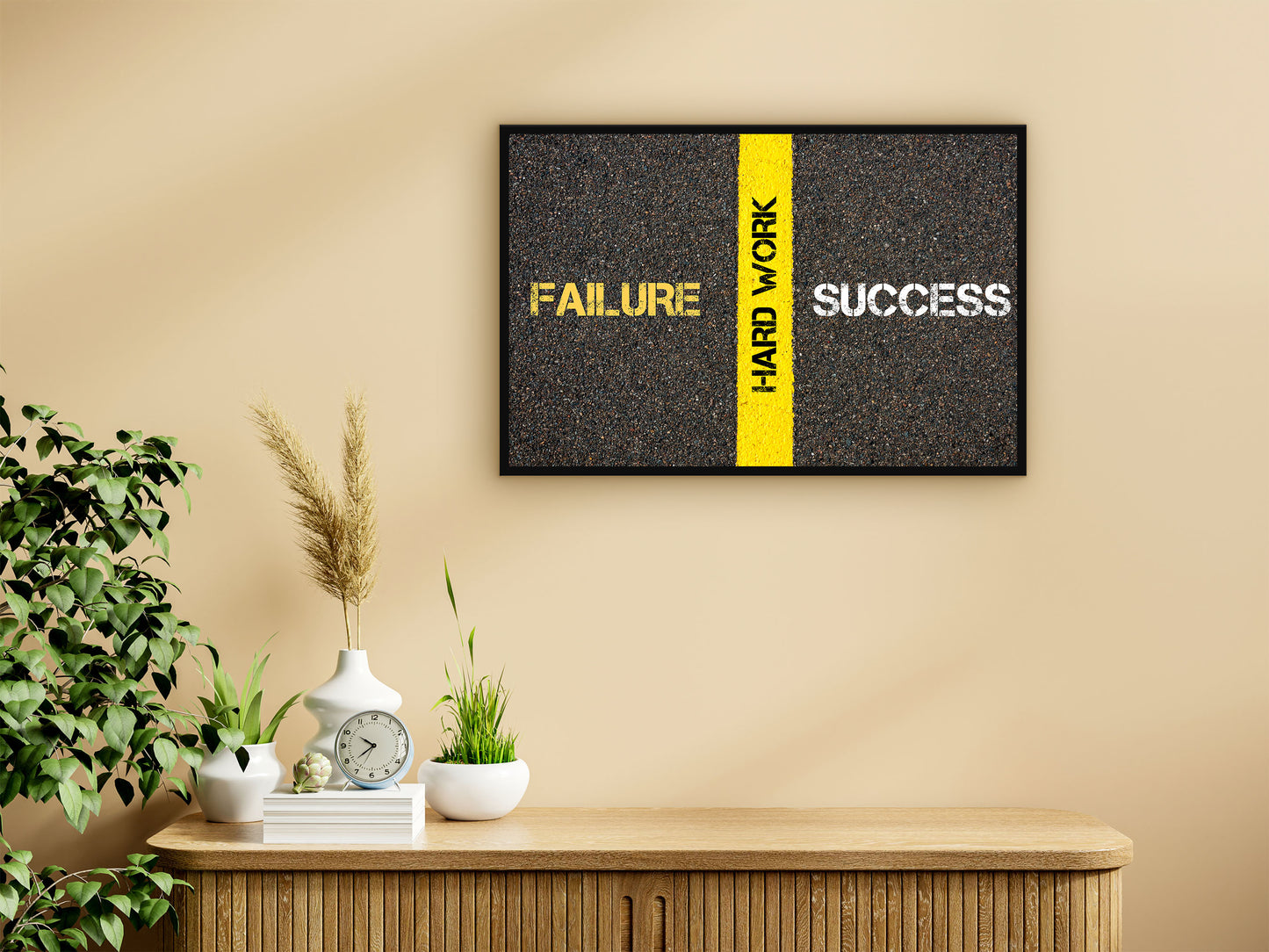 Failure hard work success Wall Art