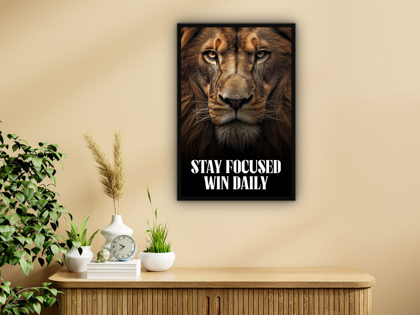 Stay Focused Win Daily Wall Art