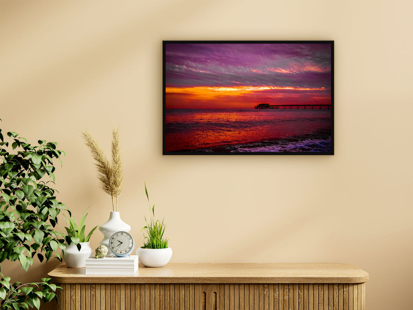 Sun Rise That I Took Over Deal Pier In Kent Wall Art