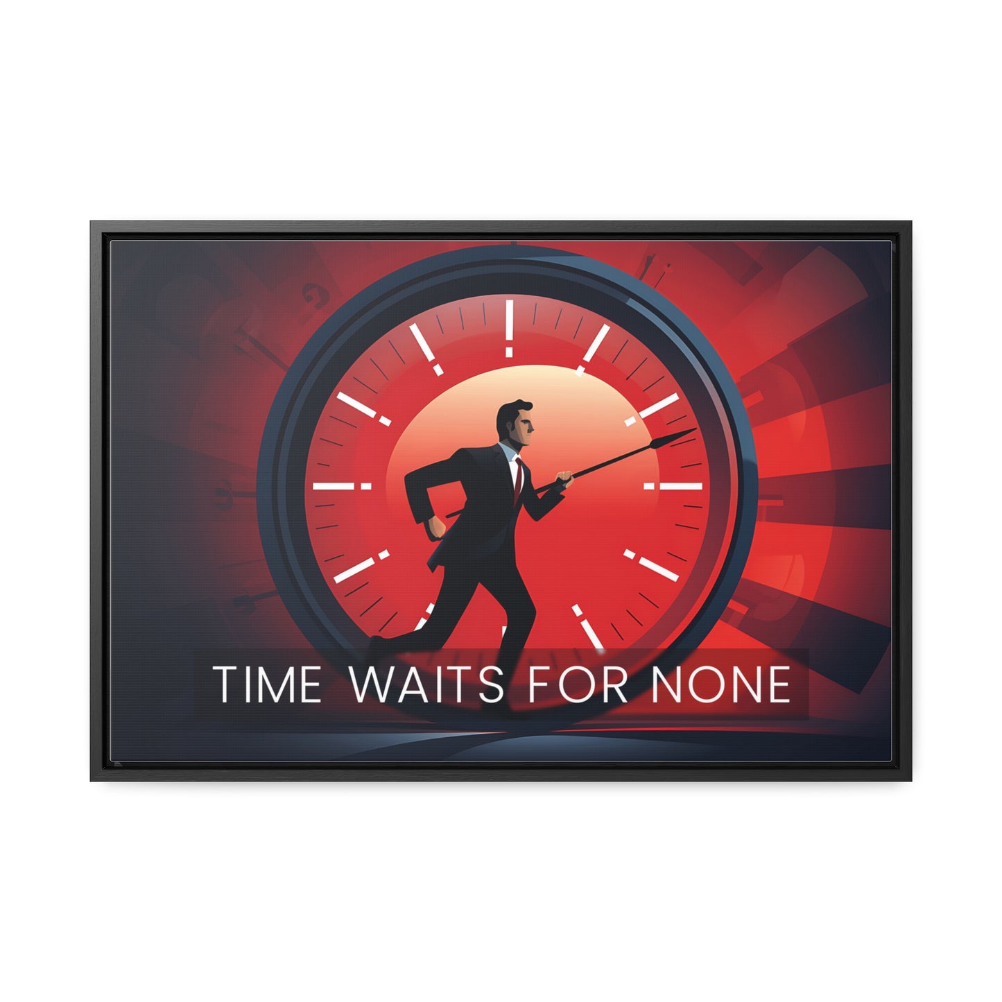 Time Waits For None Wall Art