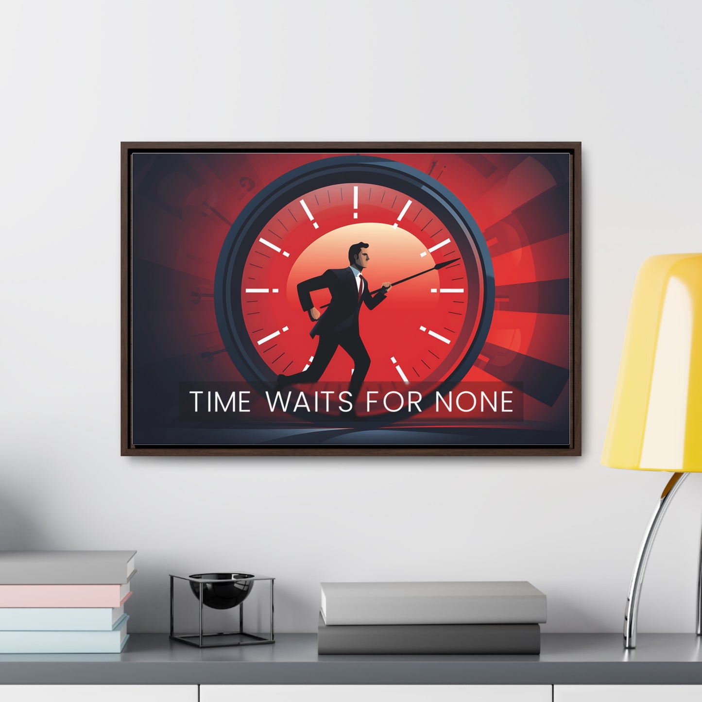 Time Waits For None Wall Art