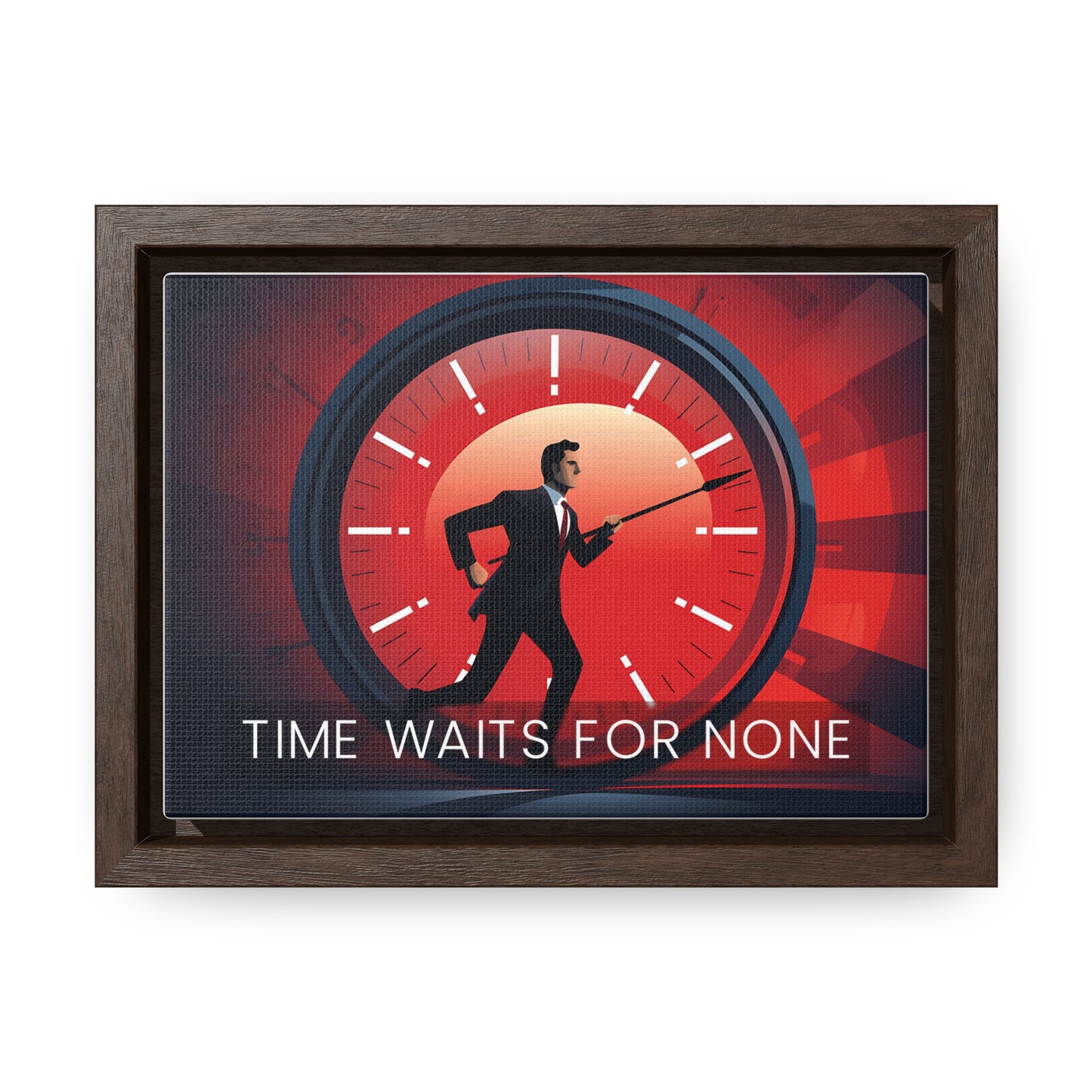 Time Waits For None Wall Art