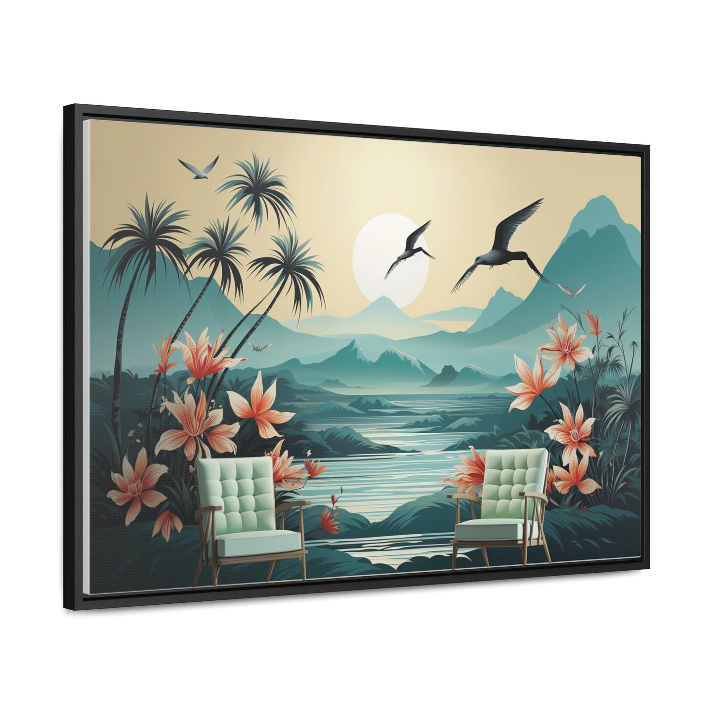 Wall Mural Wallpaper Jungle Landscape Flower for Living Room TV Sofa Bedroom Wall Art