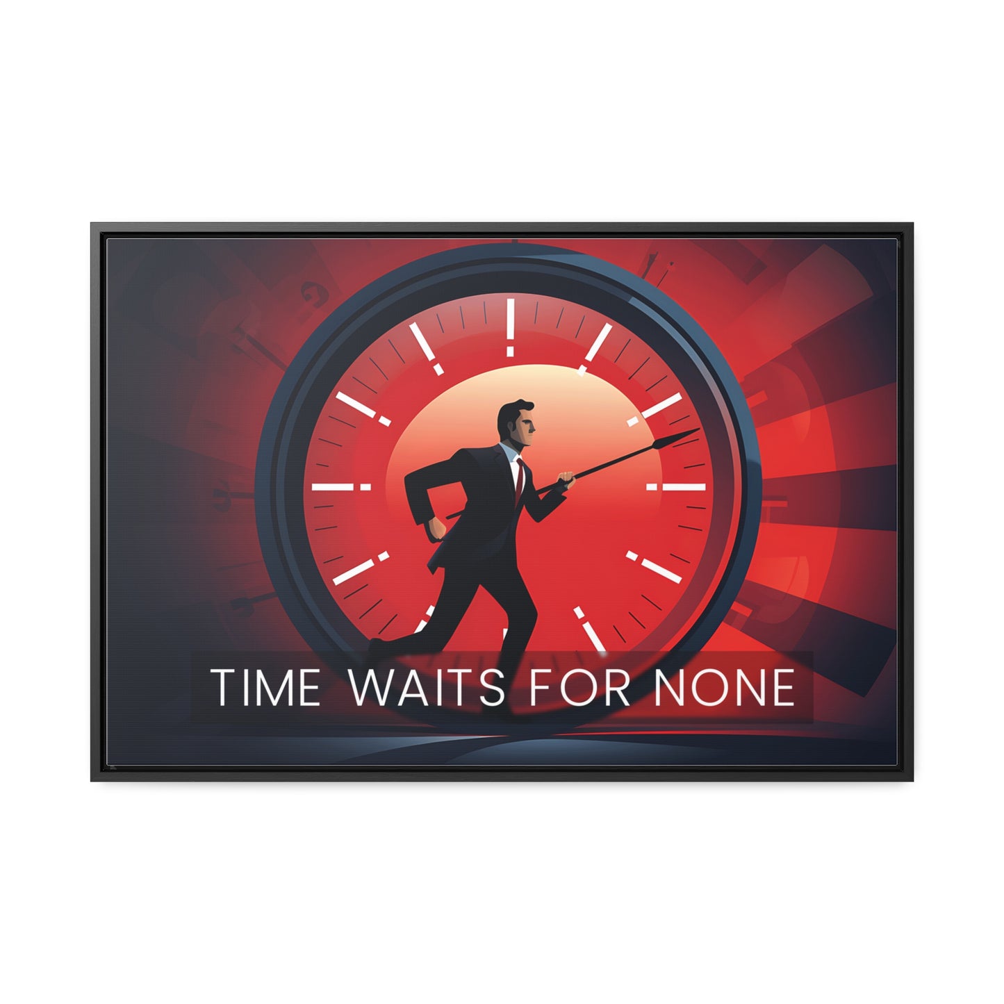 Time Waits For None Wall Art