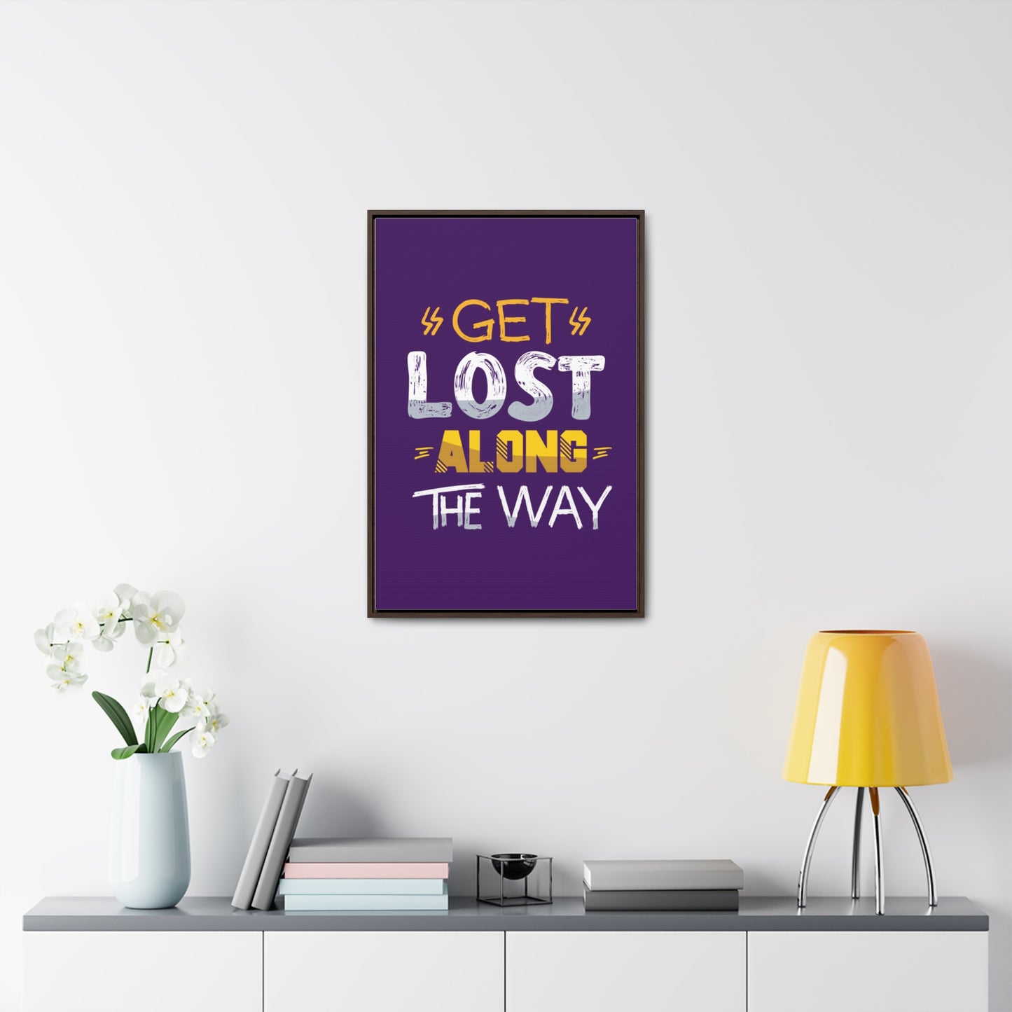 Get Lost Alone The Way Wall Art Canvas
