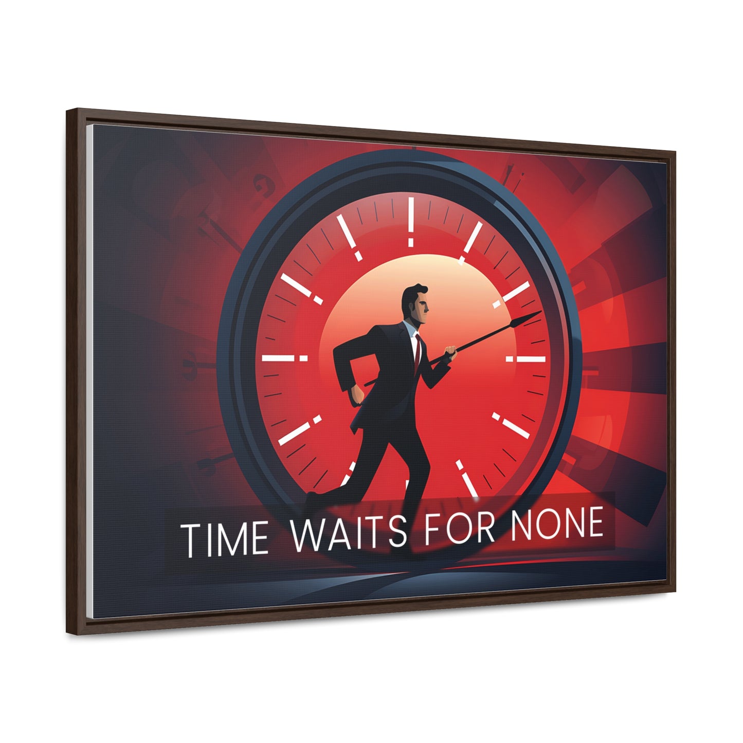 Time Waits For None Wall Art