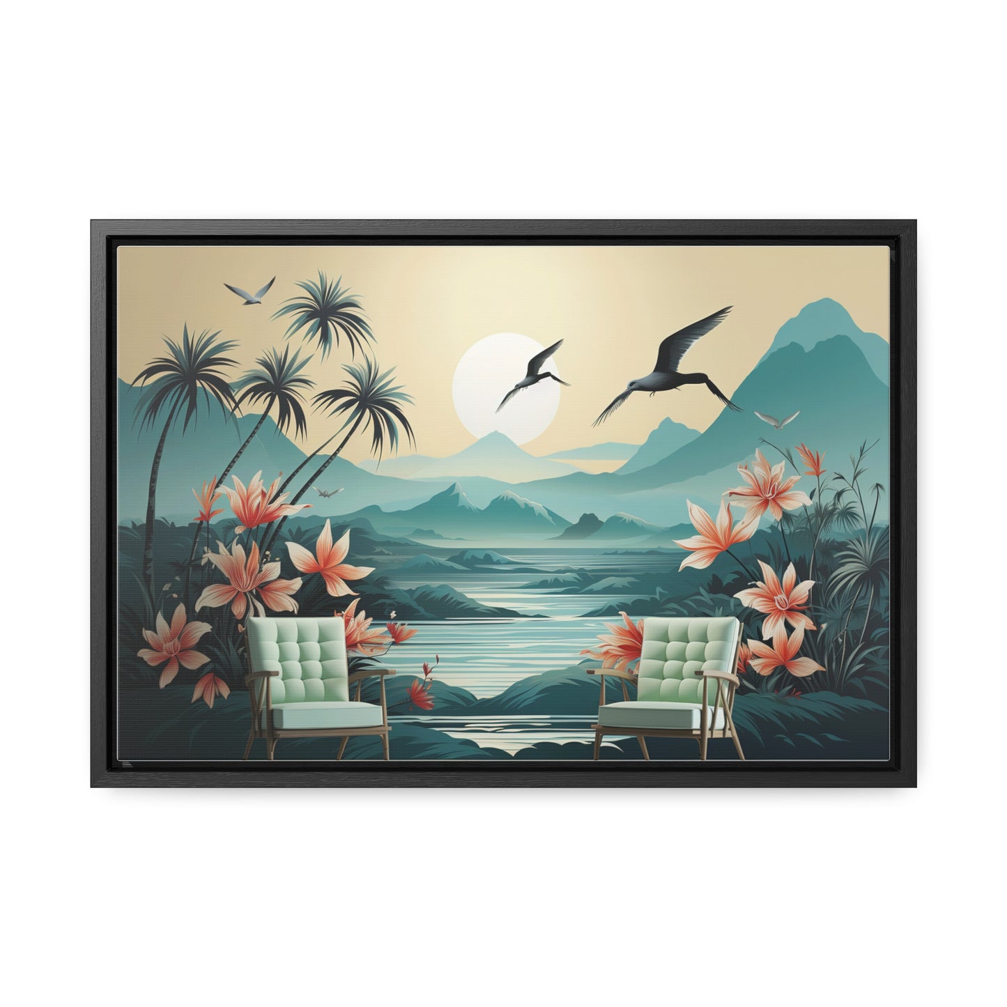 Wall Mural Wallpaper Jungle Landscape Flower for Living Room TV Sofa Bedroom Wall Art