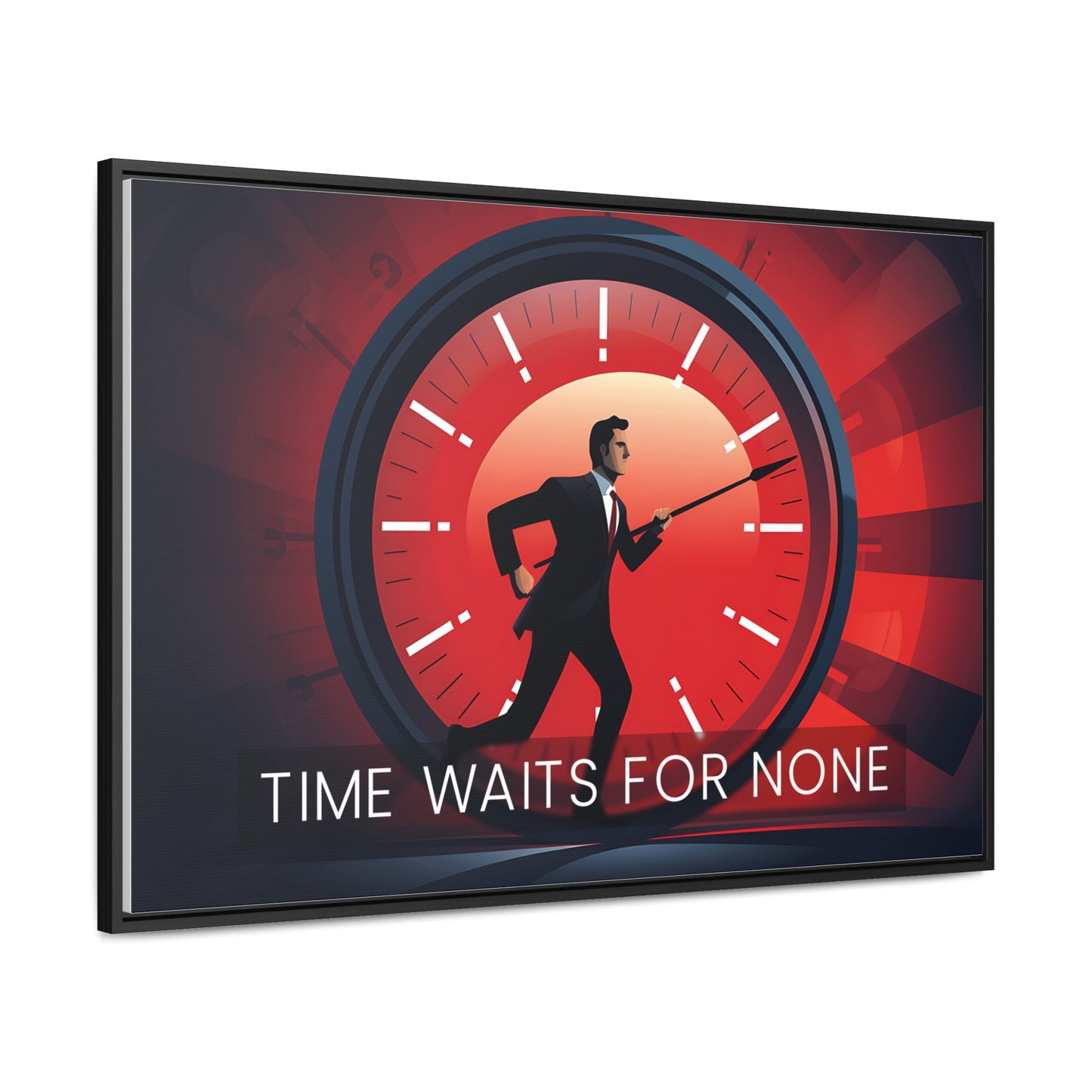 Time Waits For None Wall Art